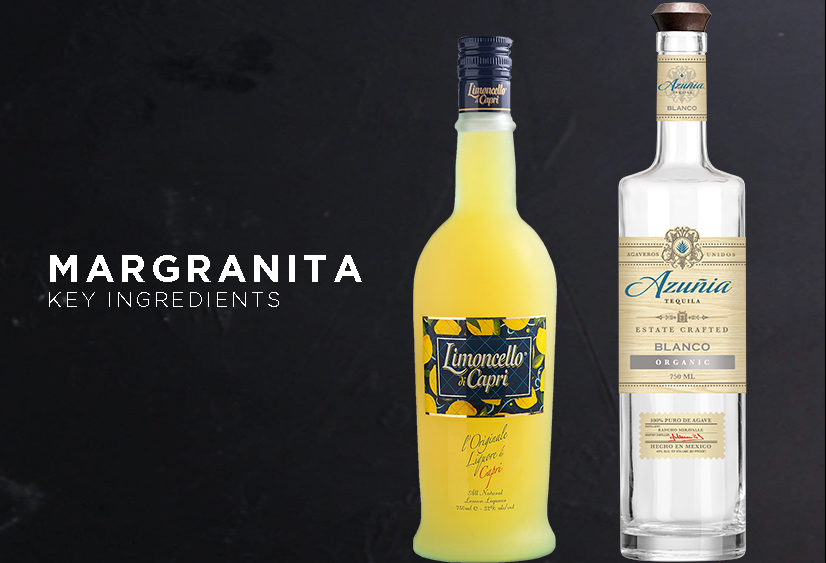 Margranita featured ingredients Limoncello di Capri and Azuñia Blanco Tequila