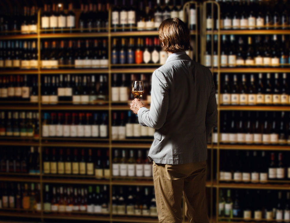 Total Beverage Solution salesperson at a wine store